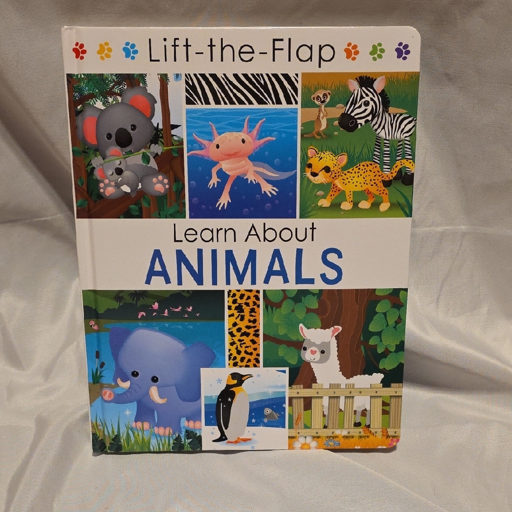 Lift-the-Flap Learn About Animals Book - Multicolor
